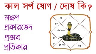 কাল সর্প যোগ বা দোষ কি লক্ষণ প্রকারভেদ প্রভাব এবং প্রতিকার  Kaal Sarp Dosh  Yog 2019 [upl. by Sorcim]