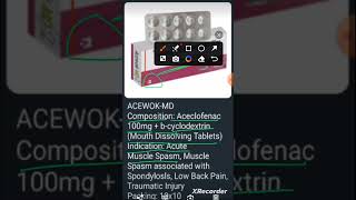 दर्द की सबसे बेस्ट दवा  Tablet Aceclofenac 100 mg tablet uses in hindi shorts treatment short [upl. by Ohare]