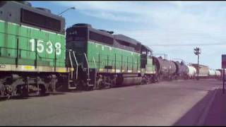 BNSF Brainerd Local Street Running in Brainerd Minnesota 040910 [upl. by Airetnahs349]