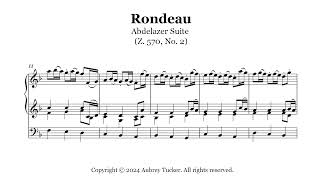 Organ Rondeau from Abdelazer Suite Z 570 No 2  Henry Purcell [upl. by Ahsino388]