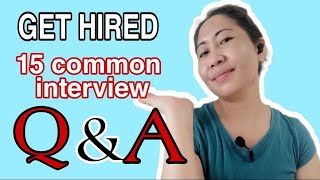 POSSIBLE QUESTIONS AND ANSWERS  EMPLOYERS INTERVIEW  konyang22tv [upl. by Keeton]