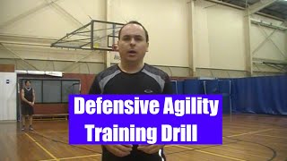 Basketball Defense 🏀 Basic Footwork Agility Drill [upl. by Elehcin901]