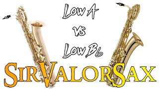 Bari Sax Comparisons Low A vs Low Bb [upl. by Rodrique636]