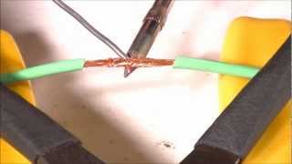 How To Solder  IntroJoining Stranded Wires  Part 1 [upl. by Kary]