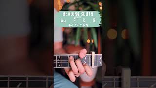 Heading South Zach Bryan Guitar Tutorial  Heading South Guitar Lesson shorts [upl. by Retxed]