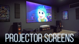 Choosing A Projector Screen  Everything You Need To Know [upl. by Ater]