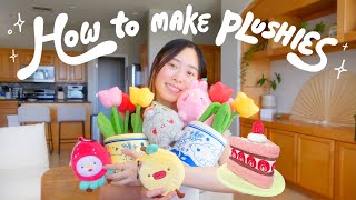 How to Make Plushies 🍓 start to finish designing amp manufacturing [upl. by Frieder]