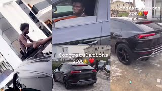 Seyi Vibez Pepper Zinoleesky As He Splash Millions To Own Brand New Lamborghini [upl. by Innej]