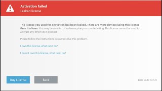 ESET INTERNET SECURITY Activation Failed Leaked License Bangla [upl. by Ahseital889]