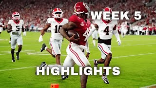 Best of College Football Week 5  NCAA Highlights 2024 [upl. by Ellesij]