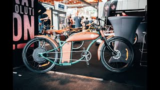 Rayvolt E Chopper Cruzer  extravagante eBikes aus Barcelona mit Rekuperation  Euro Bike 2021 [upl. by Anilah]