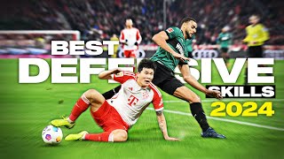 Epic Football Defensive Skills amp Tackles 2024  HD [upl. by Pauiie735]