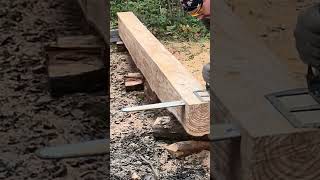 making boards using a battery chainsaw Greenworks V82 34 kwt [upl. by Leunamesoj]