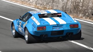 De Tomaso Pantera Gr 4 Race Car Cleveland V8 Sound on hillclimb [upl. by Harima602]