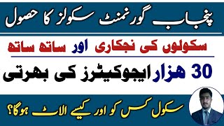 30 thousand educators jobs in punjab how to get govt school from pef peima pef [upl. by Emawk]