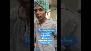 Thoracic Segemental Spinal Anesthesia for Lap Appendicectomy anesthesiology anesthesiologist [upl. by Etnohs]