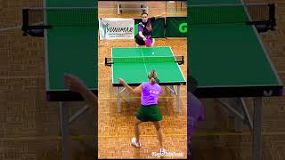 Matchpoint 🏓Forehand Chop 🪓 Antispin vs Backhnad Shortpips [upl. by Aitrop]