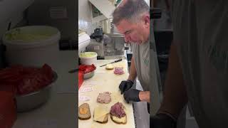 Pt1 Making a sandwich for a customer sandwich grilllife grill food foodie grillfood [upl. by Fridlund]