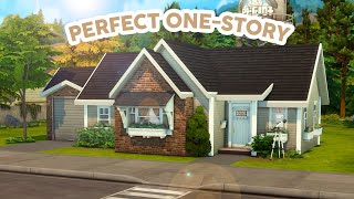 Perfect 1Story Home  The Sims 4 Speed Build [upl. by Calabrese769]