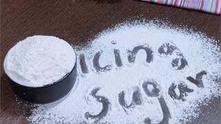 How To Make Icing SugarConfectioners Sugar  Icing Sugar Recipe [upl. by Nivac]