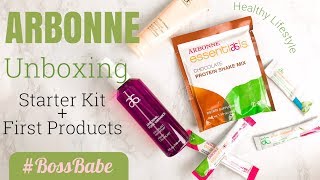 UNBOXING  Arbonne Starter Kit  New Products [upl. by Domenech]