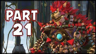 Knack 2  2 Player Chapter 11 Knack VS Titan PS5 coop Gameplay Game Mode Hard [upl. by Seline]