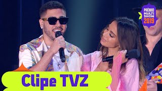 Anitta e Kevinho vencem categoria Clipe TVZ do Ano com quotTerremotoquot  Prêmio Multishow 2019 [upl. by Darreg]