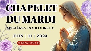 Chapelet du 11 Juin 2024 💖 Mystères Douloureux ✨ Chapelet du Lundi I Le Saint Chapelet [upl. by Laud]