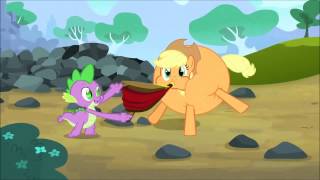 Spike Tries To Help Applejack To Breath Speed Up and Slow Down [upl. by Mehcanem]