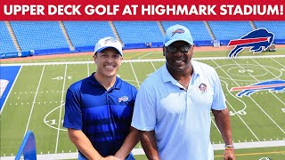 Thurman Thomas And Chris Brown Play Upper Deck Golf At Highmark Stadium  Buffalo Bills [upl. by Natal]