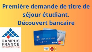 Voici lerreur a éviter pour son premier titre de séjour étudiantdécouvert bancaire [upl. by Sternlight969]