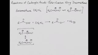 Reactions of Carboxylic Acids Esterification Using Diazomethane [upl. by Krilov]