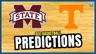 Mississippi State vs Tennessee PREDICTION  2024 SEC Basketball Predictions [upl. by Devehcoy967]