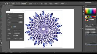 How to Draw a Mandala Vector Design in Illustrator Super Easy Technique Beginners  Graphic design [upl. by Millian]