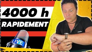 Comment Avoir 4000 HEURES DE VISIONNAGE sur YouTube facilement [upl. by Llewsor]