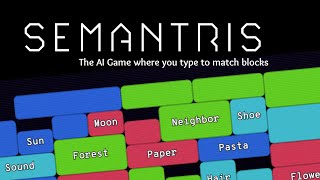 Google Semantris  An AI Experiment where you play Tetris [upl. by Greenleaf]