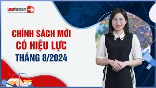 Chính Sách Mới Có Hiệu Lực Tháng 82024 Luật Đất Đai Và 3 Luật Có Hiệu Lực  LuatVietnam [upl. by Sihunn671]