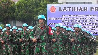 UPACARA PEMBUKAAN LATIHAN PRATUGAS SATGAS TNI KONGA UNIFIL TA 2023 [upl. by Anatak116]