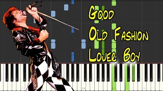 Queen  Good Old Fashioned Lover Boy Piano Tutorial Synthesia [upl. by Cornelius277]