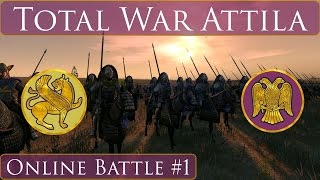 Total War Attila  Online Battle 1  Sassanids vs ERE [upl. by Clerc]