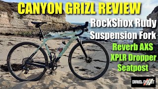 Canyon Grizl Review with RockShox Rudy Suspension Fork amp Reverb AXS XPLR Seatpost [upl. by Josefa]