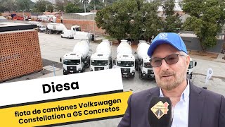 Diesa entregó flota de camiones Volkswagen Constellation a GS Concretos [upl. by Eerdua287]