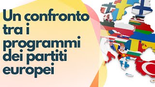 Elezioni europee 2024 breve confronto tra i programmi dei partiti europei [upl. by Arfihs]