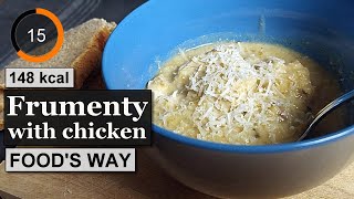 Frumenty with chicken and milk in pressure cooker  Greek Food’s Way [upl. by Birdie]