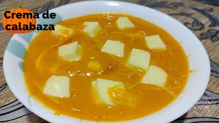 Deliciosa Crema con Calabaza ó auyama  Recetas de cocina fácil y rápido [upl. by Guglielma]