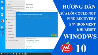 Sửa lỗi Could not find recovery environment khi reset Windows 10  Namloan [upl. by Iseabal]