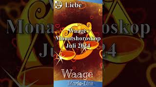 Waage LIEBE ❤️ Horoskop Juli 2024 [upl. by Allisan]