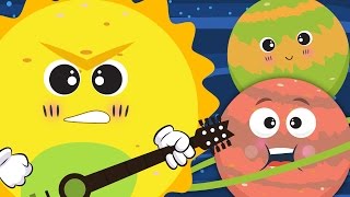 The Planet Song ☀🌛  Nursery Rhyme With Lyrics ★ ★  Solar System Song For Children [upl. by Aramanta]