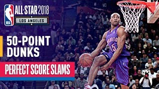 ALL 50Point Dunks In NBA Slam Dunk Contest History [upl. by Lahsram]