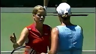 Kim Clijsters vs Lindsay Davenport 2003 San Diego SF Highlights [upl. by Vladimar]